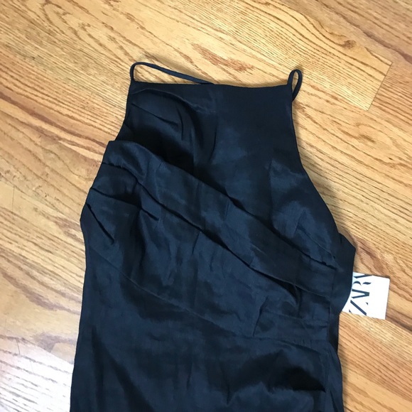 Zara Black Cross-Back Dress NWT - Picture 3 of 6